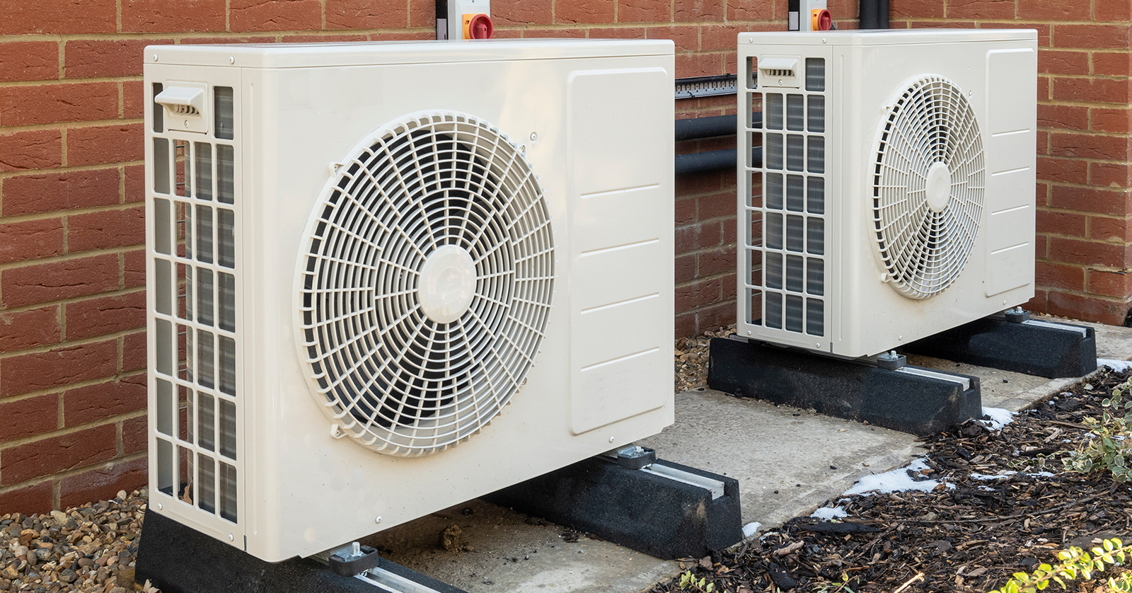 Air source heat pump installation