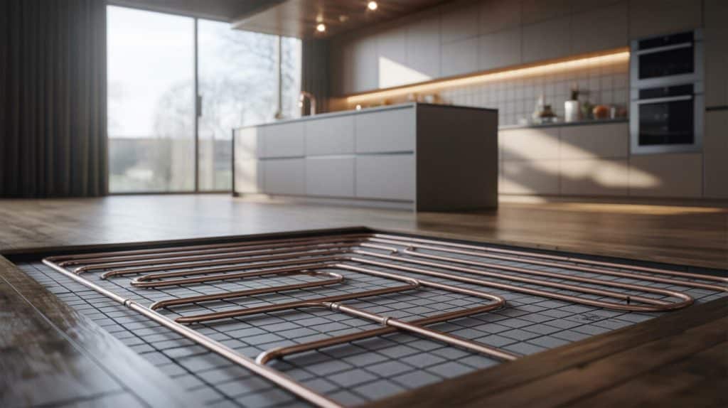Retrofit underfloor heating system