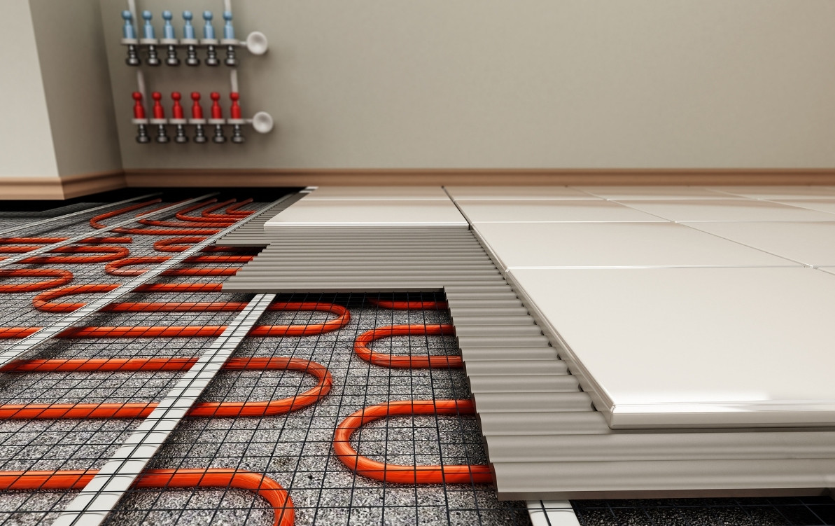 Underfloor heating installation